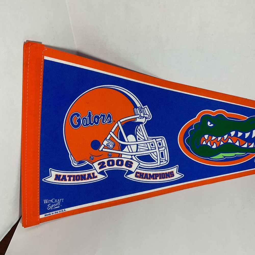 2006 Florida Gators NCAA National Football Champions Felt Pennant Made In USA